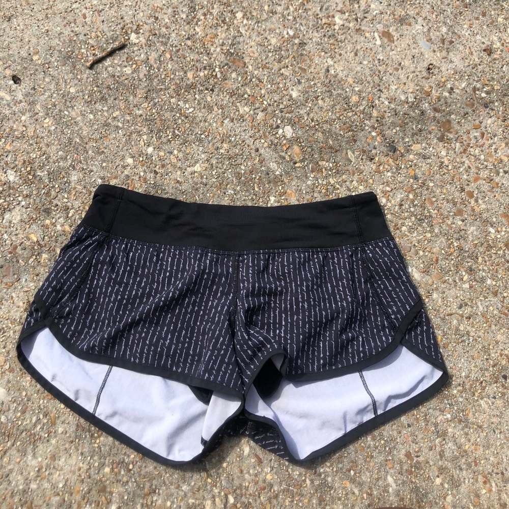 Patterned Lululemon shorts